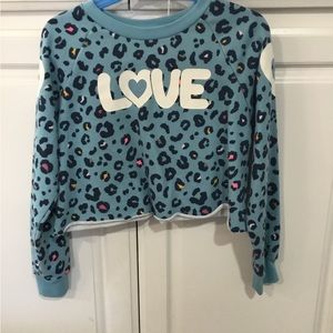 Girls long sleeve crop size 7